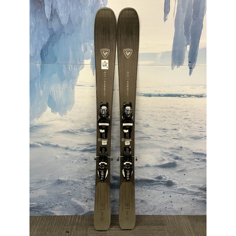 Used Rossignol Sender 104 TI 154cm Skis w/ Look 12 Bindings