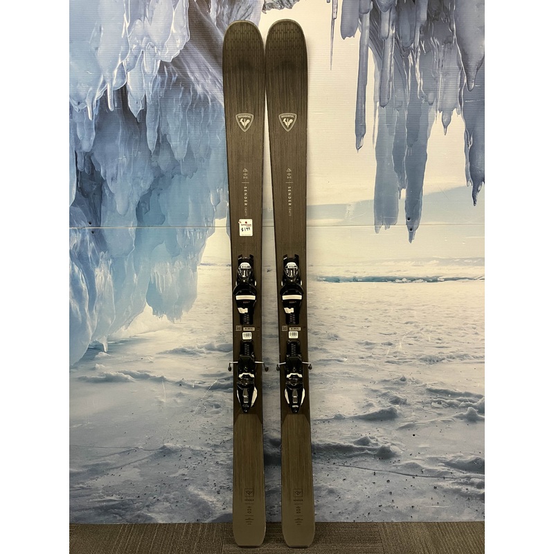 Used Rossignol Sender 104 TI 186cm Skis w/ Look 12 Bindings